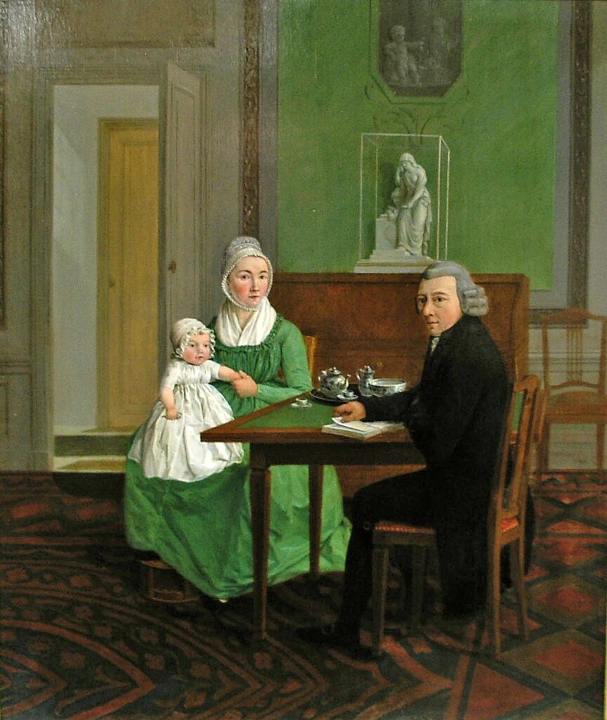 Willem Uppink, Portret van een voornaam gezin, 1798. Foto Arjen Gaarenstroom