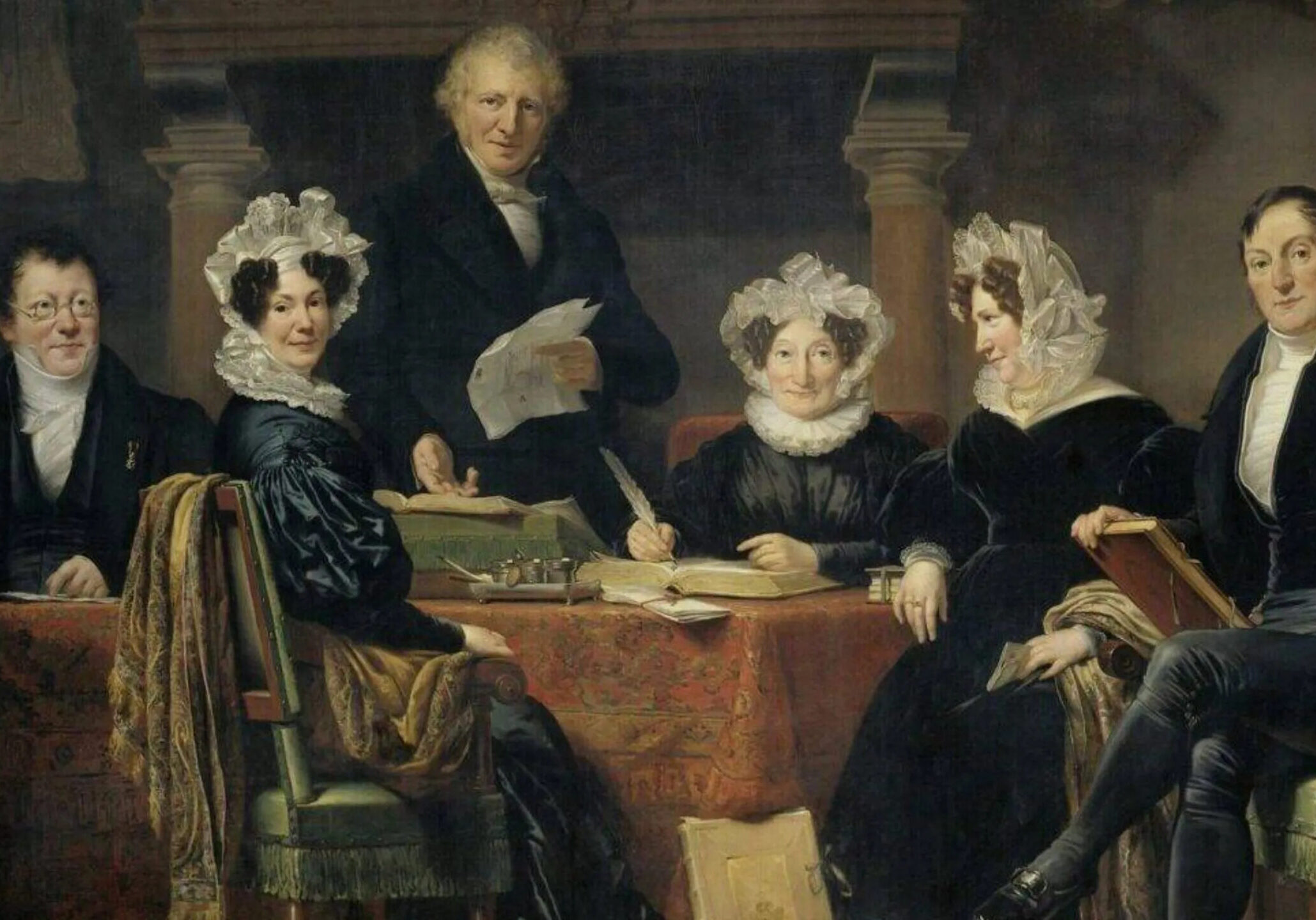 Jan Adam Kruseman, 1834-1835, Regenten en regentessen van het leprozenhuis te Amsterdam 
